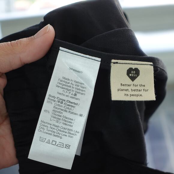 NWT Madewell Black Pull on Cotton Casual Preppy Athletic Shorts Women's Size S - Picture 10 of 11